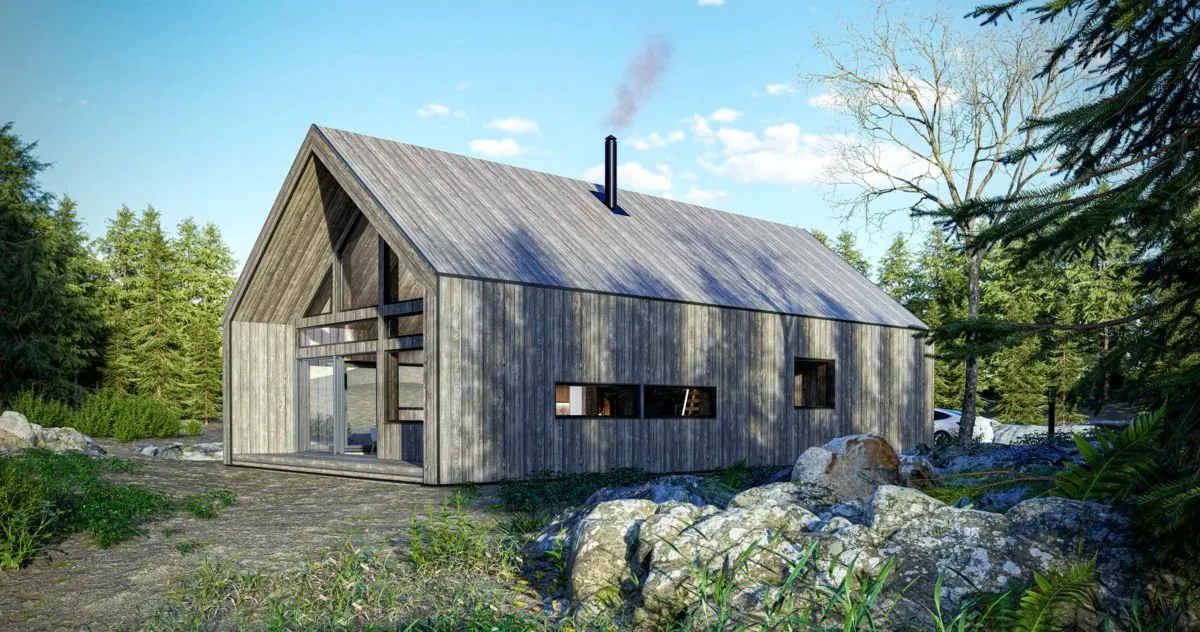 Koka karkasa māja Ålesund - skats