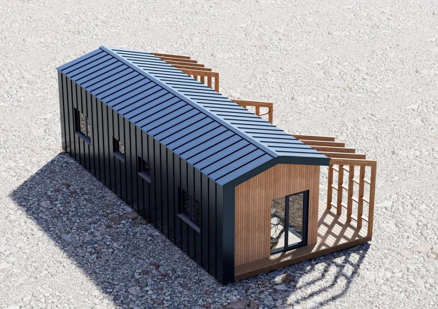 Modular house Scandic Split - view
