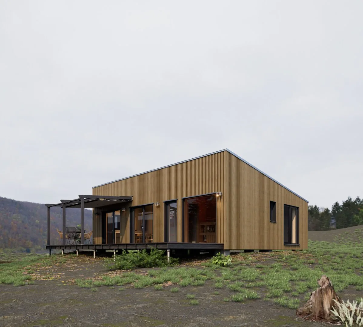 Moduļu māja Selfoss — skats 2