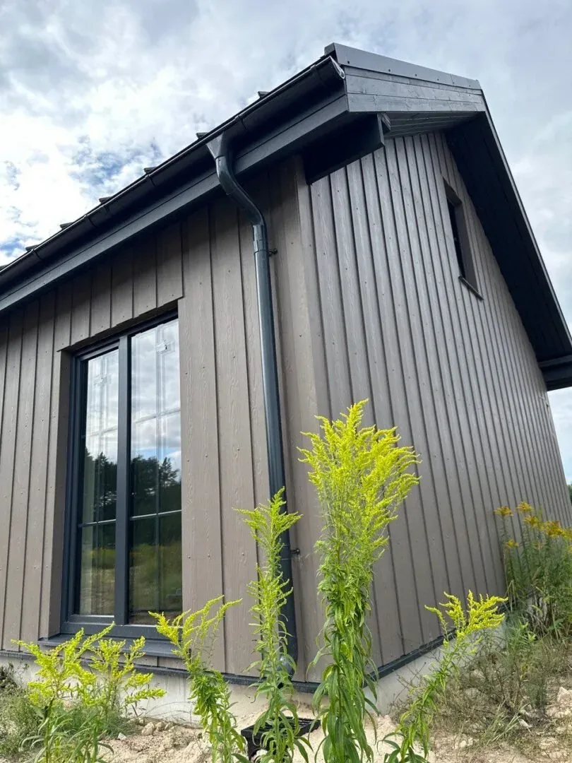 Completed timber frame house Malmö in Juglasciems