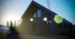 Koka karkasa māja Ålesund - skats 4