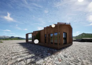 Modular house Scandic Split - view 5