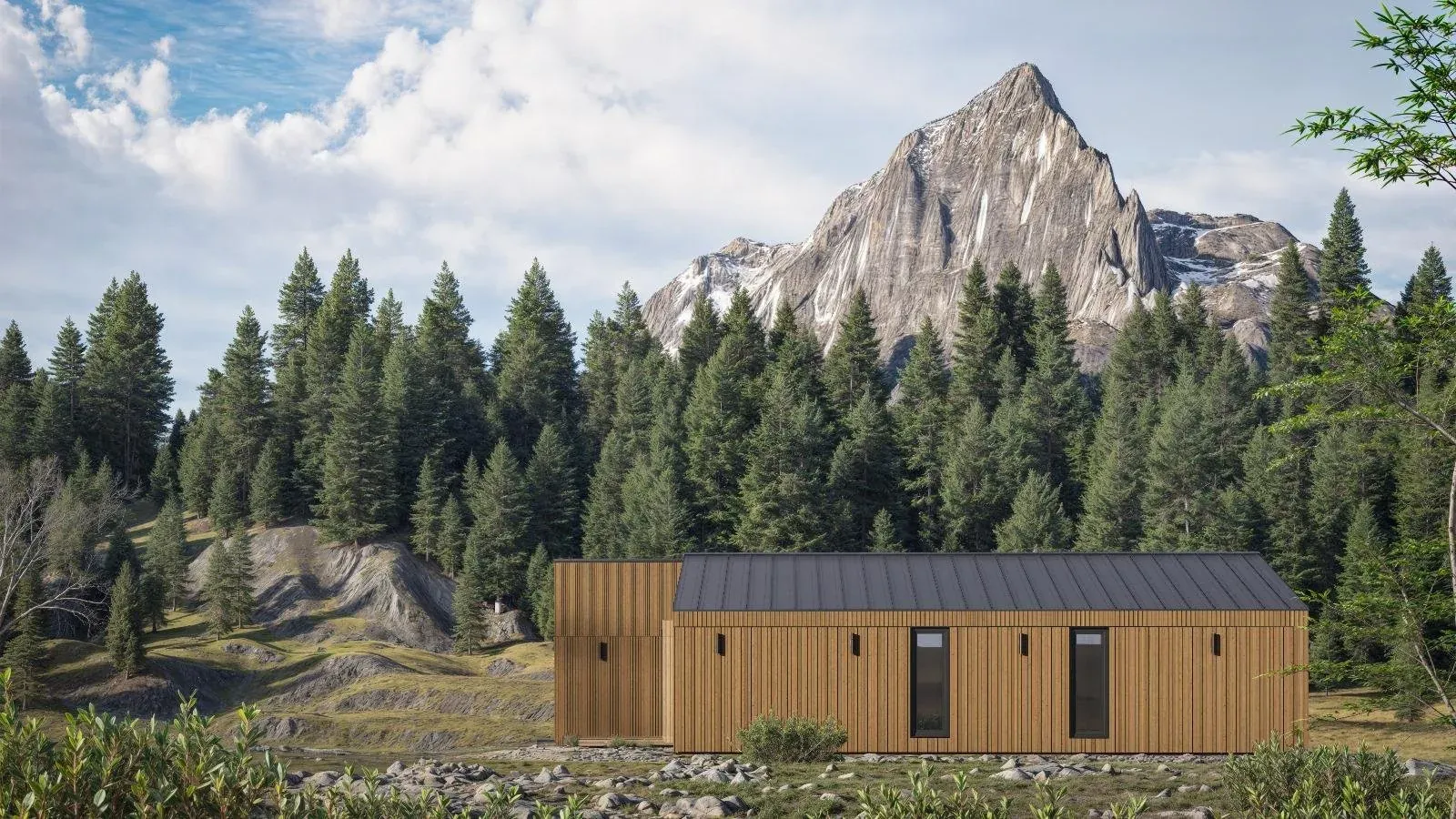Bouw Art modular house Aarhus in a northern landscape