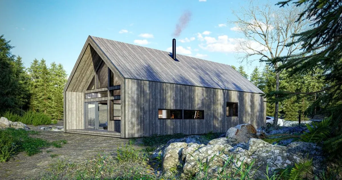Koka karkasa māja Ålesund