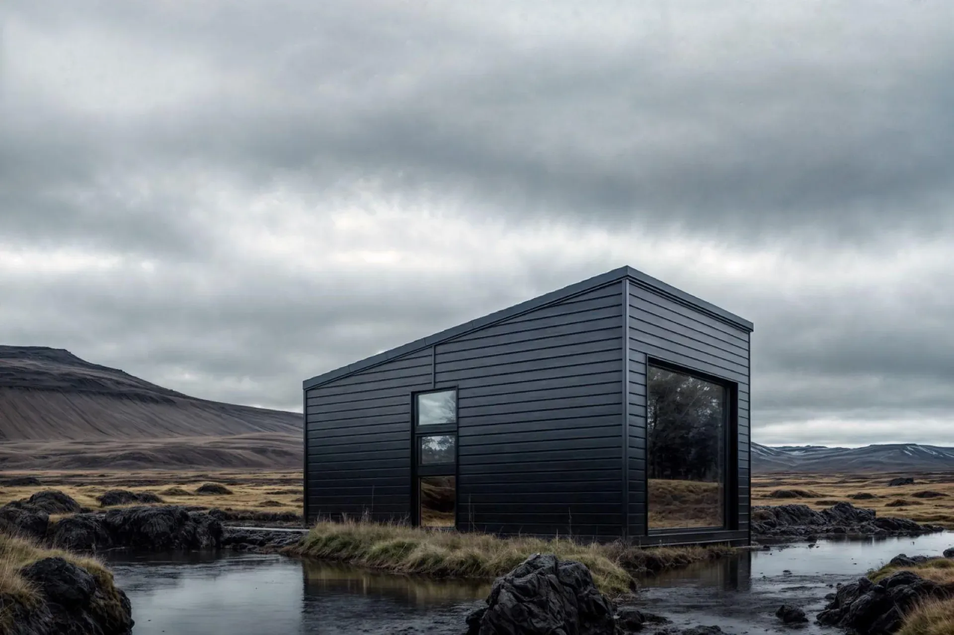 Bouw Art modular house in a northern landscape